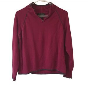 Eddie Bauer Women’s 1/4 Zip Sweater Petite Large